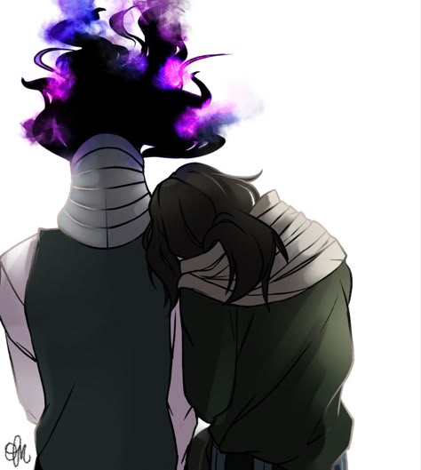 Kurogiri X Aizawa, Aizawa And Shirakumo, Human Kurogiri, Mha Shirakumo, Rooftop Squad, Oboro Shirakumo, Aizawa X Mic, Demon Aesthetic, My Hero Academia Eraserhead