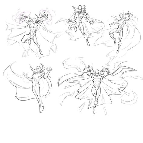 Spell Casting Pose Reference Drawing, Flying Poses Reference Male, Dynamic Hero Poses, Hand Stretched Out Reference, Casting Magic Pose Reference Drawing, Superhero Pose Reference Female Flying, Flying Superhero Poses, Action Poses Magic, Comic Book Poses Reference