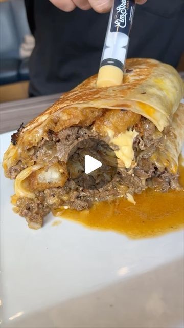 Elm Street Diner on Instagram: "🧀 🥩 🍳 🌯 Naturally, We Had to Add a Loaded Brunch Burrito to the Rotation🔥Introducing the CHEESESTEAK BRUNCH BURRITO‼️ 🧀🥩🍳🌯 #elmstreetdiner #brunch #connecticut #cheese #steak #brunch #burrito #eggs #cheesy #onions #foodie #devourpower" Cheesy Onions, Steak And Egg Burrito, Brunch Burrito, Steak Burrito Recipe, Steak Burritos, Egg Burrito, Cheese Steak, Burritos Recipe, Elm Street