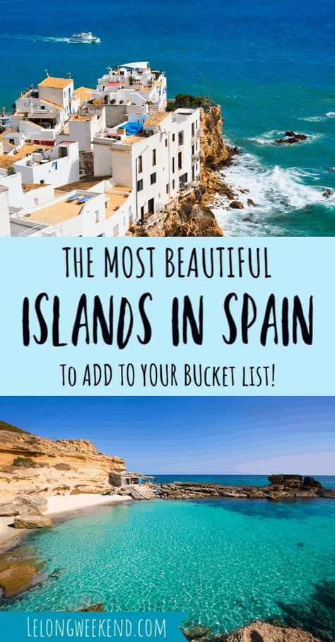 The islands of Spain are as diverse as they are dazzling. But which one is right for your holiday style? Find everything you need to know about the best islands in Spain right here! #spain #europe #balearics #cananries Spanish Islands, Spain Travel Guide, Bags Ideas, Backpacking Europe, Voyage Europe, Destination Voyage, Europe Travel Guide, Europe Travel Destinations, Island Travel