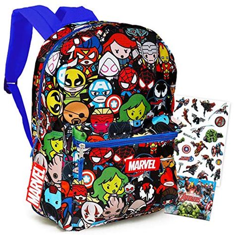 Marvel Avengers Backpack - 2 Pc Bundle With 16" Marvel School Backpack and Stickers for Boys Girls Kids Teens Adults (Marvel School Supplies) Check more at https://animetee.com/product/marvel-avengers-backpack-2-pc-bundle-with-16-marvel-school-backpack-and-stickers-for-boys-girls-kids-teens-adults-marvel-school-supplies/ Pen Bookmark, Avengers Backpack, Stickers For Boys, Superhero School, Kawaii Backpack, Backpack Set, Marvel Superhero, Mini Notebooks, Boys Backpacks