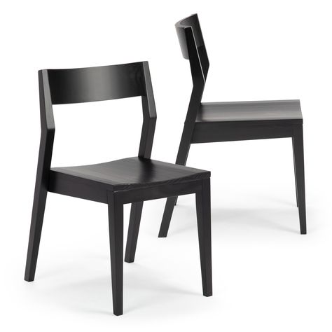 PRICES MAY VARY. Quality Wood Dining Chairs: Modern dining chairs are crafted with a solid pine wood seat and birch wood legs for a premium look and exceptional durability; Set of 2 dining chairs features non-toxic finishes to compliment your healthy living space Comfortable Dining Chairs: Dining room chairs feature angled backrests and contoured seat design that match the shape of the body to offer comfort and support while sitting Modern Style: Our wood dining table chairs feature a modern des Wood Kitchen Chair, Modern Kitchen Chair, Solid Wood Kitchens, Wood Side Chair, Solid Wood Chairs, Comfortable Dining Chairs, Black Dining Chairs, Contemporary Dining Table, Upholstered Armchair