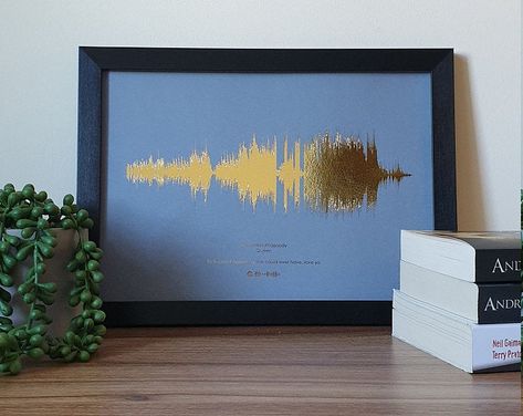 This item is unavailable | Etsy Soundwave Print, Rose Gold Backgrounds, 5 Year Anniversary Gift, Soundwave Art, Song Lyrics Art, Favourite Song, Sound Wave, Lyrics Art, Printing On Burlap