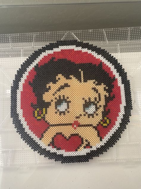 Betty Boop Perler Bead Pattern, Alpha Pixel, Pearled Bead, Crafting Corner, Melty Bead Patterns, Pearl Beads Pattern, Perler Ideas, Easy Perler Beads Ideas, Hamma Beads