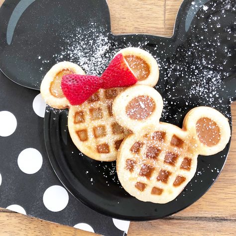 Magical Morning Mickey Waffles – Dixie Delights Mini Waffle Maker Aesthetic, Mickey Mouse Breakfast, Mickey Mouse Waffles, Mickey Waffles, Mickey Waffle Maker, Best Disneyland Food, Disney Activities, Crispy Waffle, Bolo Minnie