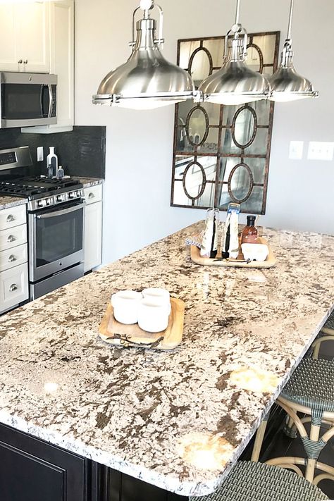 Alaska White Granite Countertops, Alaska White Granite, White Granite Countertops, Granite Countertop, White Granite, Cream Tones, Engineered Stone, White Countertops, Kitchen Design Ideas