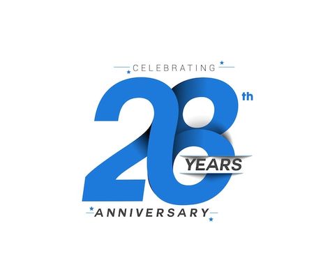 28th Anniversary, Celebration Design, Anniversary Logo, Typography Inspiration, Anniversary Celebration, Year Anniversary, Vimeo Logo, Graphic Resources, Vector Free