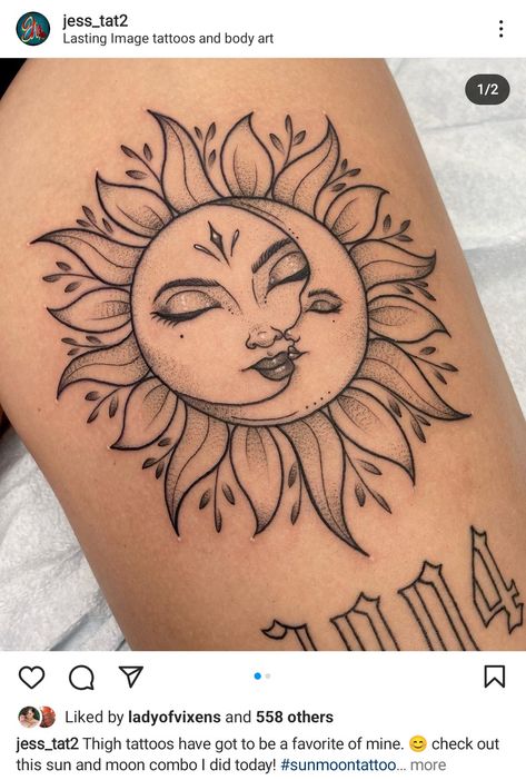 Good Tattoo, Sun And Moon Tattoo, Tattoo On Hand, Small Girly Tattoos, Taurus Tattoos, Tattoos For Black Skin, Sun Tattoos, Red Ink Tattoos, Tattoo Ideas For Women