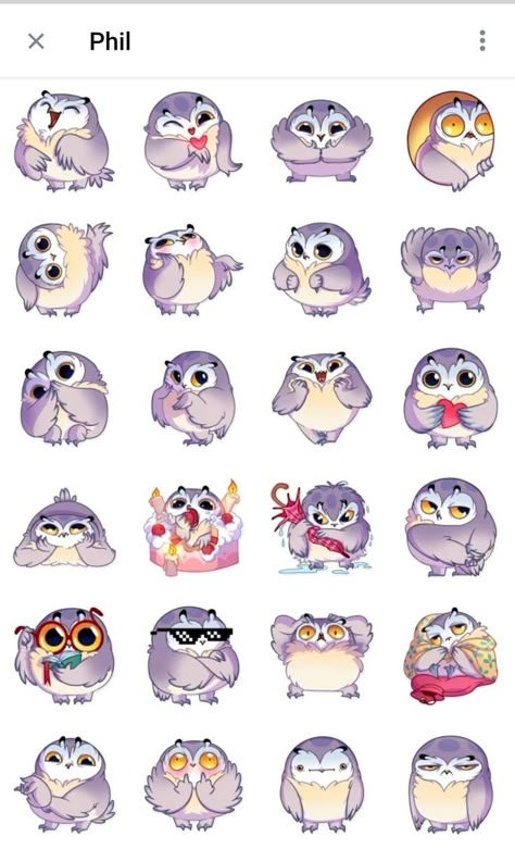 Owl Stickers, Owl Illustration, Cute Animal Illustration, Owls Drawing, Owl Cartoon, Owl Art, Bird Drawings, Mascot Design, Cute Animal Drawings