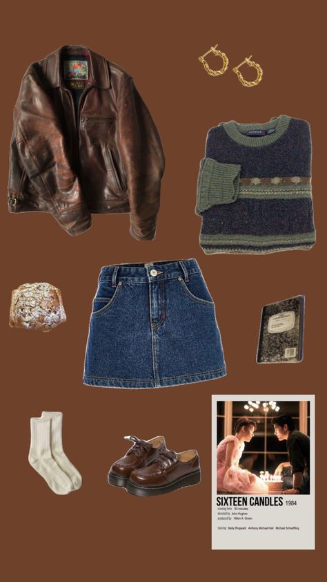 #autumn #autumnaesthetic autumn sweater outfit + sixteen candles Sixteen Candles Outfit, What Shoes To Wear, Sixteen Candles, Outfits 70s, Autumn Sweater, Baggy Clothes, Aesthetic Fits, Sweater Outfit, Clothes Pictures