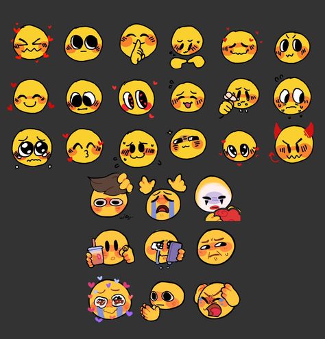 Animated Emojis, Emoji Drawings, Drawing Face Expressions, Goofy Drawing, Emoji Love, Emoji Drawing, Emoji Images, Anime Friendship, Emoji Art