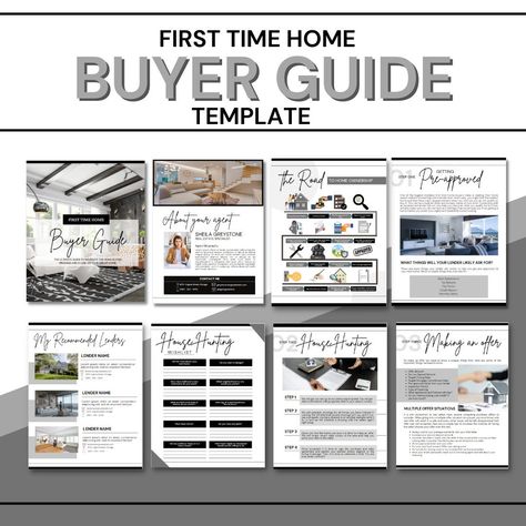 Real Estate Business Plan, First Time Home Buyer, Real Estate Guide, Real Estate Agent Marketing, Realtor Branding, Real Estate Advice, Home Buying Process, Marketing Guide, First Time Home Buyers