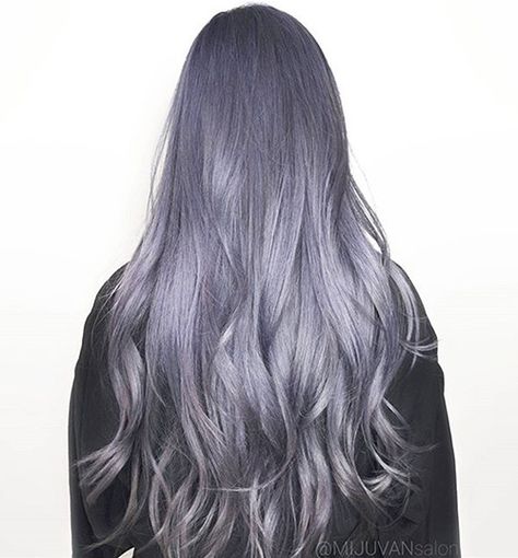 Metallic Purple Hair, Nicole Ritchie, Purple Hair Color, Early Adopters, Silver Blonde Hair, Yasmin Le Bon, Silver Blonde, Birthday Hair, Hair Color Purple