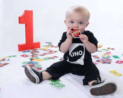 Uno Photoshoot, Uno Birthday Photoshoot, Uno First Birthday Party, Uno Birthday Party, Uno Outfit 1st Birthdays, Uno Themed First Birthday Photo Shoot, Uno Themed First Birthday, Uno Birthday Party Theme Shirts, Bird Birthday Parties