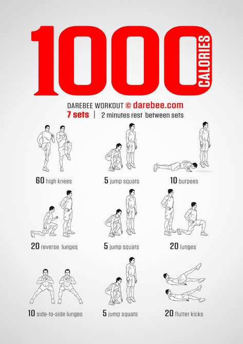 1000 Calories Workout by #DAREBEE 200 Calorie Burn Workout, Workouts That Burn 1000 Calories, Burning Calories Workout, How To Burn 1000 Calories, Calorie Burning Workouts At Home, High Calorie Burning Workout, Workouts Burn Calories, Burn Calories Workout, 1000 Calories Workout