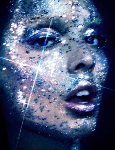 stormtrooperfashion:  Sabrina Nait by Hunter & Gatti for HGIssue #3 Glitter Tumblr, Festival Make Up, Beauty Dish, Glitter Photography, Glitter Fashion, Glitter Face, Shimmer Shine, Pat Mcgrath, Foto Art