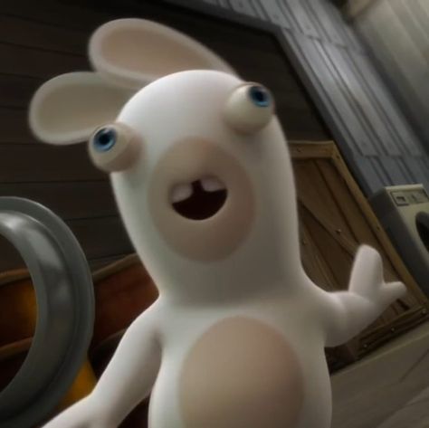 Rabbits Invasion Pfp, Rabbit Invasion Funny, Rabbids Invasion Icon, Rabbids Invasion Funny, Rabbit Pfp, Raving Rabbits, Rabbit Meme, Rabbits Invasion, Rabbit Invasion