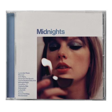 Midnights Midnights Moonstone Blue, Signed Taylor Swift, Taylor Swift Vinyl, Taylor Swift Blue, Taylor Swift Midnights, Electronic Media, Red Taylor, Taylor Swift Album, Cd Album