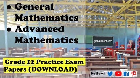 General Mathematics Grade 11, General Mathematics, Math Formula Chart, Formula Chart, Basic Algebra, Advanced Mathematics, Maths Paper, Maths Exam, 12th Maths