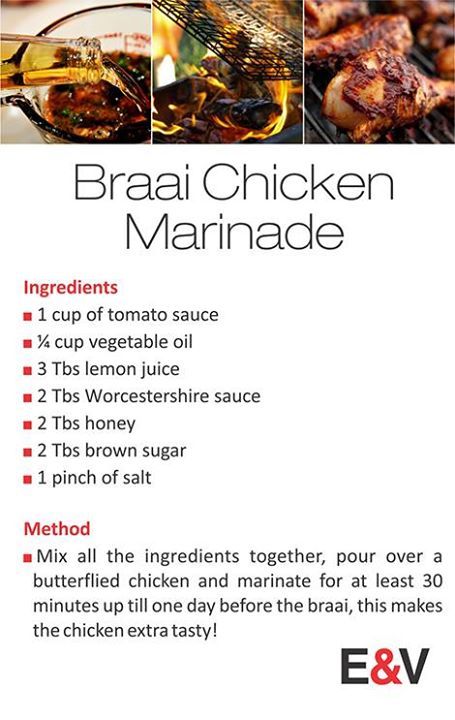 Chicken Sosatie Marinade, Sosatie Marinade, Chicken Breast Marinade Recipes, Chicken Breast Marinade, Asparagus Recipes Roasted, Meat Marinade, Homemade Sauce Recipes, African Cooking, Easy Meat Recipes