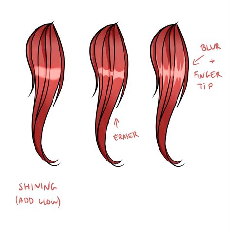 Hair Drawing Shading, Shading Anime, Highlights Drawing, Shine Drawing, Highlights Tutorial, Shade Hair, Shade Tutorial, References Drawing, Drawing Shading