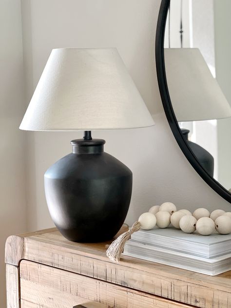 Black Table Lamps Bedroom, Modern Farmhouse Lamps, Entryway Lamps, Farmhouse Table Lamps, My Texas House, Farmhouse Lamps, House Lamp, Black Bedside Table, Texas House