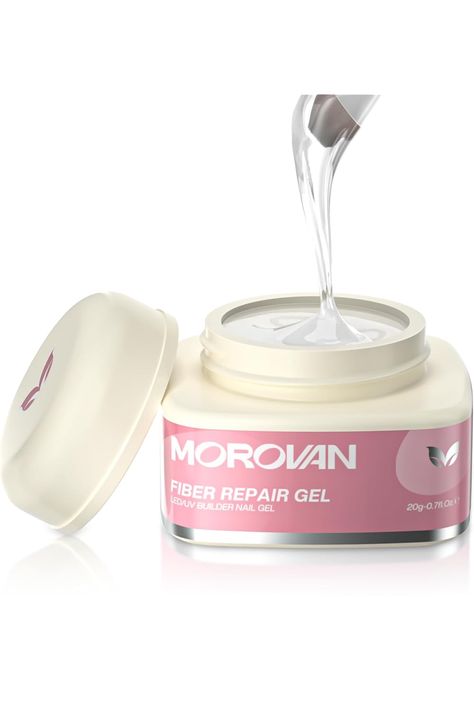 Morovan Cracked Nail Repair Gel: 20ML Nail Fiber UV Gel Healthy Nail Strengthener for Restore Weak Nails Broken Nail Damaged Nails - Fill in and Fix Nail Cracks Flawlessly Cracked Nails, Weak Nails, Broken Nails, Nail Repair, Damaged Nails, Nail Strengthener, Nails Summer, Healthy Nails, Uv Gel