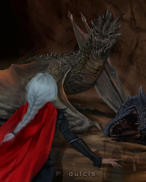 Manon & Abraxos - TOG Artist: p.dulcis_ Abraxos Wyvern Fanart, Throne Of Glass Scenes, Stygian Spiders Tog, Manon Blackbeak And Abraxos, Abraxos Wyvern, Sjm Characters, Sjm Multiverse, Warrior Dragon, Tog Fanart