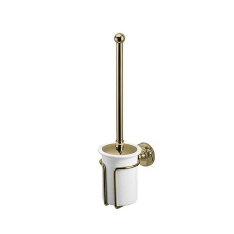 Burlington Toilet, Burlington Bathroom, Gold Bathroom Accessories, Toilet Brush Holder, Themed Bathroom, Bathroom Showrooms, Gold Bathroom, Wall Mounted Toilet, Gold Chrome