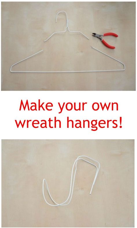 Cheap way to hang Christmas wreaths! Wreath Hanging Ideas, Diy Wreath Hanger, Wreath Hook, Make Your Own Wreath, Silk Flower Wreaths, Over The Door Hanger, Wreath Hangers, Door Hangers Diy, Diy Halloween Wreath