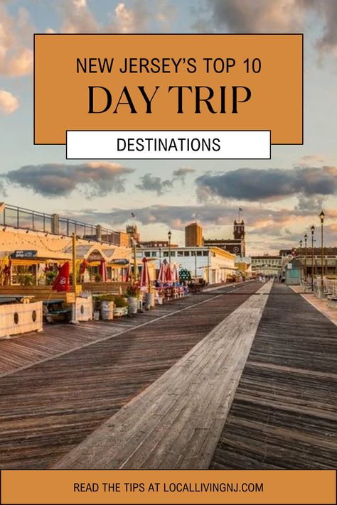 10 NJ Day Trips You Have to Try—Straight from the Locals Seaside New Jersey, New Jersey Road Trip, Smithville Nj, American Dream Mall, Jersey Day, Trip Destinations, Asbury Park, South Jersey, Family Friendly Activities