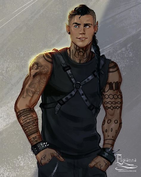 Elizianna on Instagram: “Ruhn Danaan WITH A BRAID! I know that there is like 1000 drawings already of him BUT I haven’t seen one where he has a braid ahaha 🤣 and…” Ruhn Danaan, Sarah J Maas Books, Magic Design, A Court Of Mist And Fury, Crescent City, Throne Of Glass, Book Boyfriends, Sarah J Maas, Sarah J