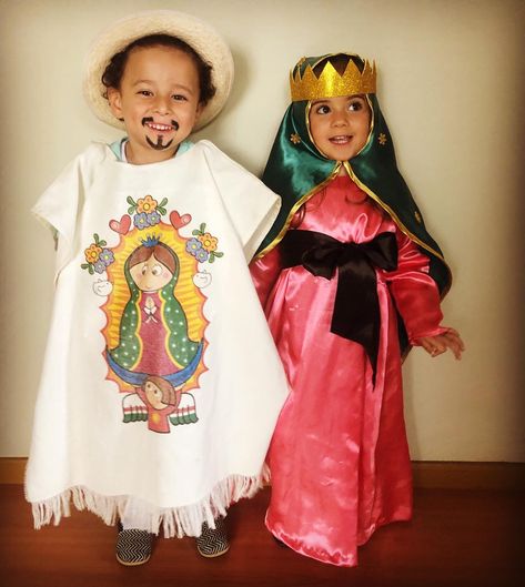 Gudalupe costume Juan Diego Costume, Juan Diego, Artificial Turf, Dia De Muertos, Our Lady, Our Kids, Academic Dress, Princess Zelda, Zelda Characters