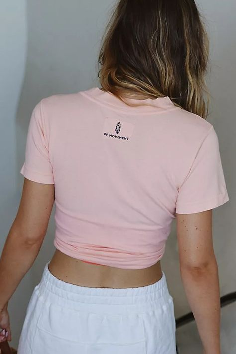 Game Time Logo Tee | Free People Peach Punch, Time Logo, Pre Workout, Life Well Lived, Free People Movement, Game Time, Fp Movement, Logo Tee, Logo Tees