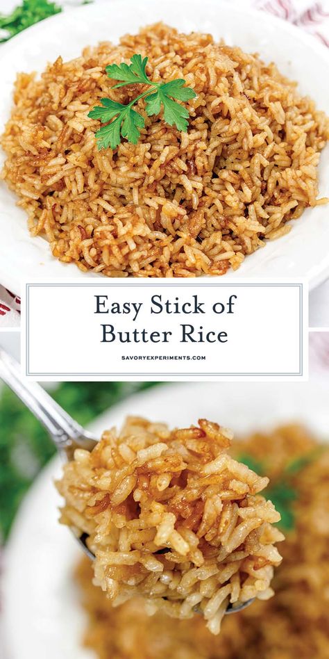 Stick Of Butter Rice Recipes, Onion Soup Mix Recipe Ideas, Butter Rice Recipe, Onion Rice Recipe, Buttered Rice Recipe, Stick Of Butter Rice, Onion Soup Mix Recipe, Buttery Rice, Dry Soup Mix