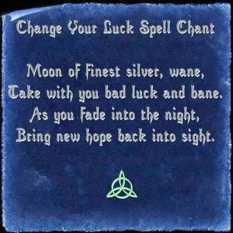 Wiccan Chants, Pagan Temple, Luck Spell, Good Luck Spells, Moon Spells, Spells For Beginners, Easy Spells, Luck Spells, Magic Spell Book