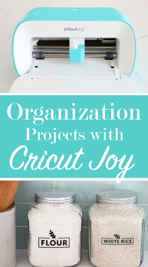 #ad 5 ways to make labels with your Cricut Joy to help organize your kitchen. From flour labels to DIY spice jar labels you can label just about anything with vinyl. #Cricut #cricutjoy #cricutcreated #CricutMade #Kitchen #KitchenOrganization Labels With Cricut, Diy Pantry Labels, Make Labels, Decoupage Tutorial, Spice Jar Labels, Kitchen Labels, Storage Labels, Organize Your Kitchen, Vintage Mason Jars