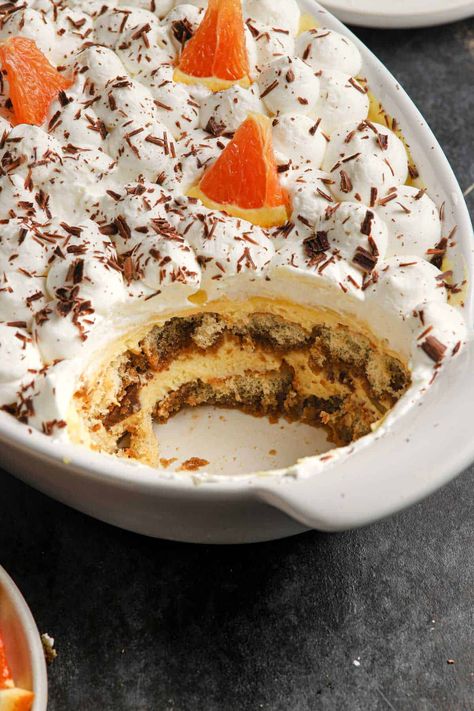 Orange Tiramisu, Mascarpone Filling, Orange Curd, Baking Conversions, Italian Dessert, Grilled Fruit, Baking Science, Tiramisu Recipe, Impressive Recipes