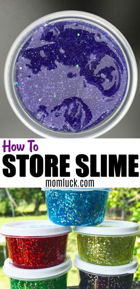 Slime Projects, Slime Station, Slime Storage, Cotton Candy Slime, Princess Buttercup, Edible Slime Recipe, Cool Slime Recipes, Slime Containers, Fluffy Slime Recipe