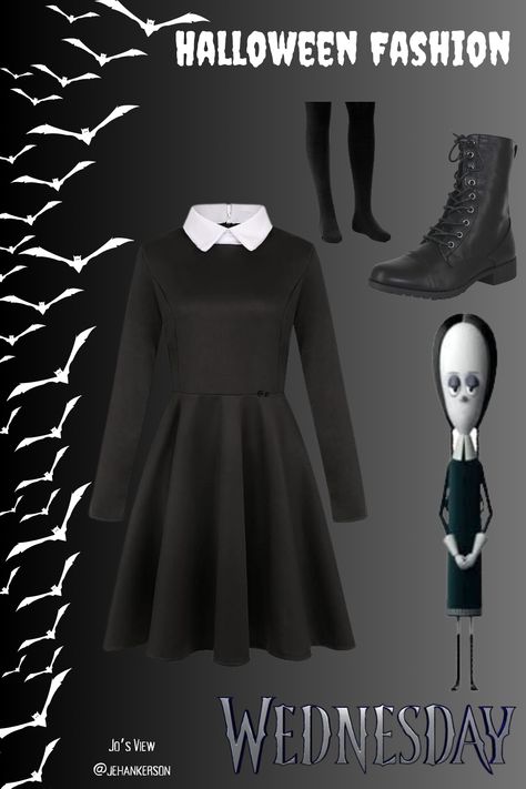 Looking for costume insporation? Dress up as everyone's favorite member of the Addams Family, Wednesday for Halloween! #Wednesday #AddamsFamily #WednesdayAddams #Costume #Halloween The Addams Family Wednesday, Halloween Wednesday, Minecraft Birthday Cake, Wednesday Addams Costume, Addams Family Wednesday, Simple Character, The Addams Family, Costume Inspo, Minecraft Birthday