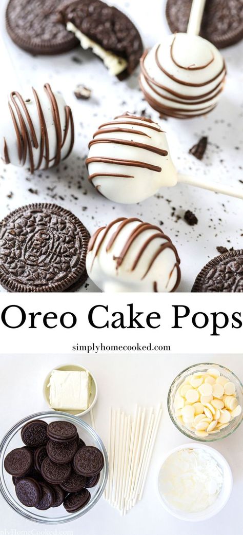 Oreo Cake Pops Recipe, No Bake Oreo Cake, Oreo Balls Recipe, No Bake Cake Pops, Oreo Cookie Cake, Oreo Cake Pops, Cake Pop Recipe Easy, Oreo Cookie Pops, Cake Ball Recipes