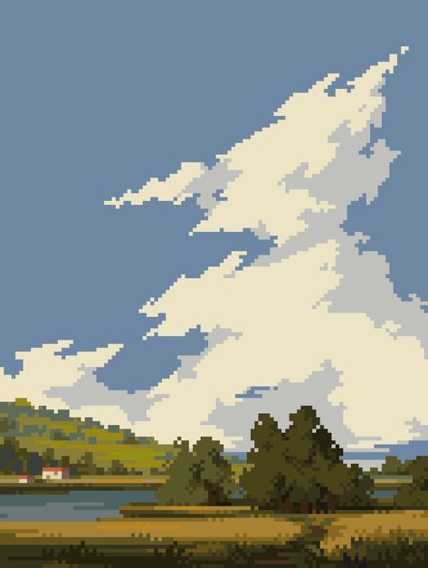 Pixel Art Landscape, Piskel Art, Pixel Art Background, Pixel Art Tutorial, Arte 8 Bits, 8bit Art, Cool Pixel Art, Pixel Art Characters, Pix Art