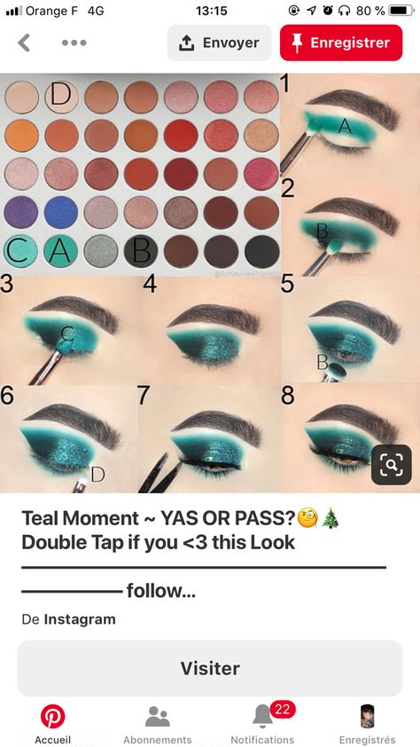 Teal Eyeshadow Looks Step By Step, Morphe Eyeshadow Looks Step By Step, Winter Eyeshadow Looks Step By Step, Aqua Eyeshadow Looks, Teal Eyeshadow Looks, Aqua Eyeshadow, Make Up Yeux, Eyeshadow Looks Step By Step, Jaclyn Hill Makeup