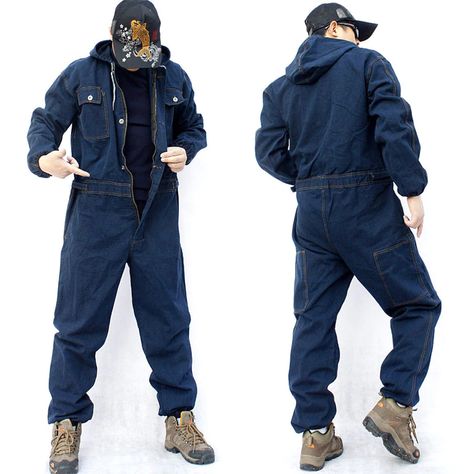 Mens Jumpsuit Fashion, Clothing Practice, Workwear Jumpsuit, Overalls Jeans, Romper Men, Jumpsuit Long Sleeve, Men Jumpsuit, Men's Overalls, Coverall Jumpsuit