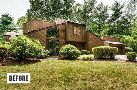 How Designer Lauren Liess Updated a House from the '70s 80s Contemporary House, 70s Home Exterior, 1970s House Remodel, 70s House Remodel, 70s House Exterior, 70’s House, 70s Architecture, Contemporary Remodel, Home Remodeling Exterior