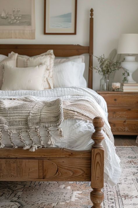 Discover 50+ vintage farmhouse bedroom ideas for a cozy, modern, and chic aesthetic. Get inspired with inspiration for decor ideas such as color schemes, textiles, curtains, wall decor, wallpaper, antique furniture, floral prints, and more for a stylish makeover! Vintage Modern Farmhouse, Antique Farmhouse Bedroom, Vintage Farmhouse Bedroom Ideas, Vintage Master Bedrooms Decor, Modern Antique Decor, Vintage Farmhouse Bedroom, Antique Bedroom, Modern Farmhouse Wall Decor, Modern Farmhouse Living