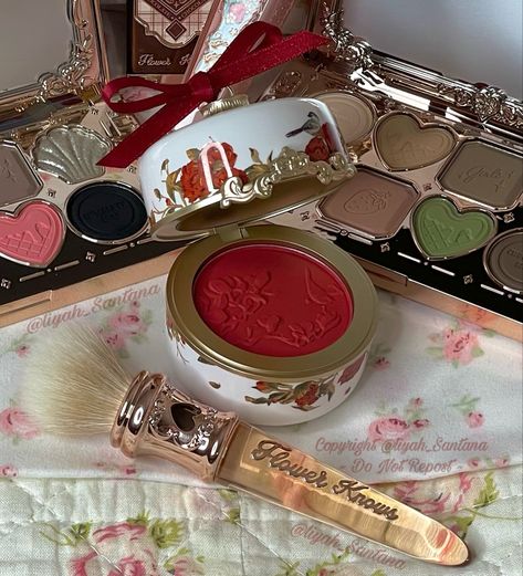 Marigold Moments, Girly Core, Koleksi Makeup, Flower Knows, Makeup List, Red Blush, Matte Blush, Ethereal Makeup, Fancy Makeup