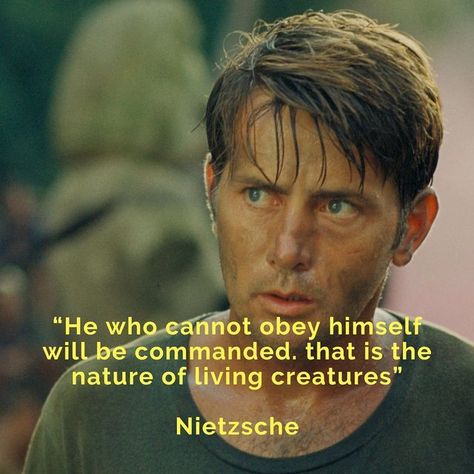 The Wise Stoic 🗣 on Instagram: "Those who are unable to control their own actions and behavior will be controlled by others. This concept can be illustrated through the character of Captain Benjamin Willard in the movie "Apocalypse Now." Willard is a soldier who is sent on a mission to assassinate the rogue Colonel Kurtz, who has established his own rule in the Cambodian jungle. Throughout the movie, Willard struggles with his own inner demons and the moral implications of his mission, ultimate Colonel Kurtz, Captain Willard, Hot Nerd, Nerd Baby, Moral Code, Stoic Quotes, Inner Demons, A Soldier, Marcus Aurelius