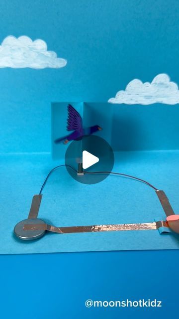 139K views · 9K likes | DIY electronics, stem and science activities for beginners on Instagram: "“Flying bird” interactive card. Easy and fun paper electronics project for beginners. You will need: - Mini dc motor - Conductive copper tape  - Coin cell battery 3v (CR2032) - Paper - Markers - Hot glue stick (small piece).  Warning: this project should be done under adult supervision.  #stem #stemteacher #stemeducation #stemlearning #scienceteacher #ppercircuit #interactiveart #papercrafts #papercrafting" Electric Circuit Projects Ideas, Science Fair Projects Electricity, Electricity Projects For Kids, Stem Electricity Activities, Static Electricity Science Fair Projects, Paper Circuits Projects, Electronic Paper, Electronics Projects For Beginners, Computer Projects