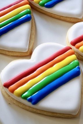 Bartleby & Sage Catering and Event Planning is proud to celebrate Pride Month this June.  Our pastry chef, Hans, made these beautiful and delicious cookies to celebrate.  #nycevents #pridemonth #pride Pride Themed Desserts, Pride Month Food Ideas, Lgbtq Desserts, Pride Month Desserts, Pride Baking Ideas, Pride Celebration Ideas At Work, Pride Month Food, Pride Cookies Royal Icing, Pride Dessert Ideas